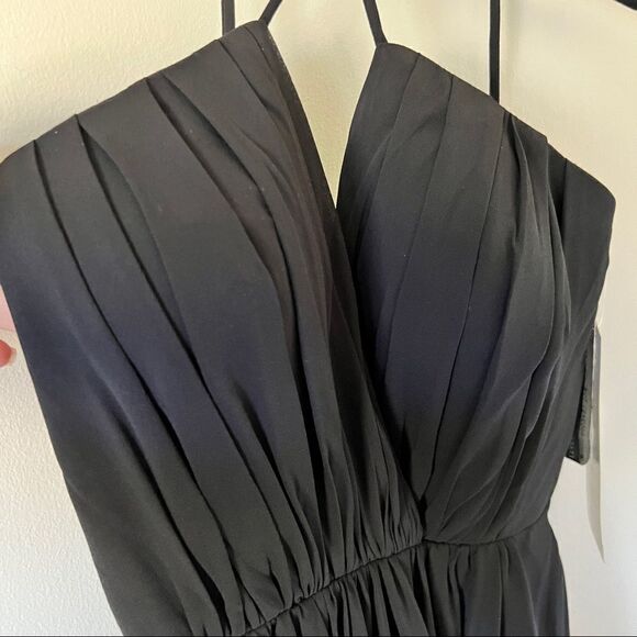 Bill Levkoff Black Chiffon Bridesmaid/Formal Dress Style 1405 Size 2 - Picture 4 of 8